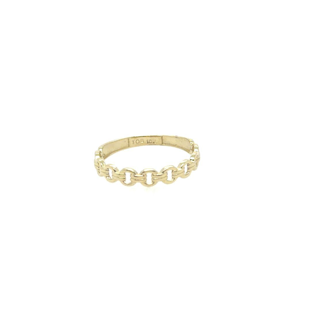 10K YELLOW GOLD FASHION RING