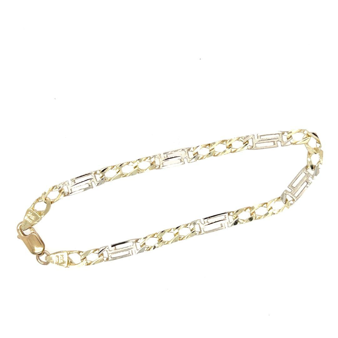BRACELET VERSACE OR 3TONS, 7.75'', 4.5MM