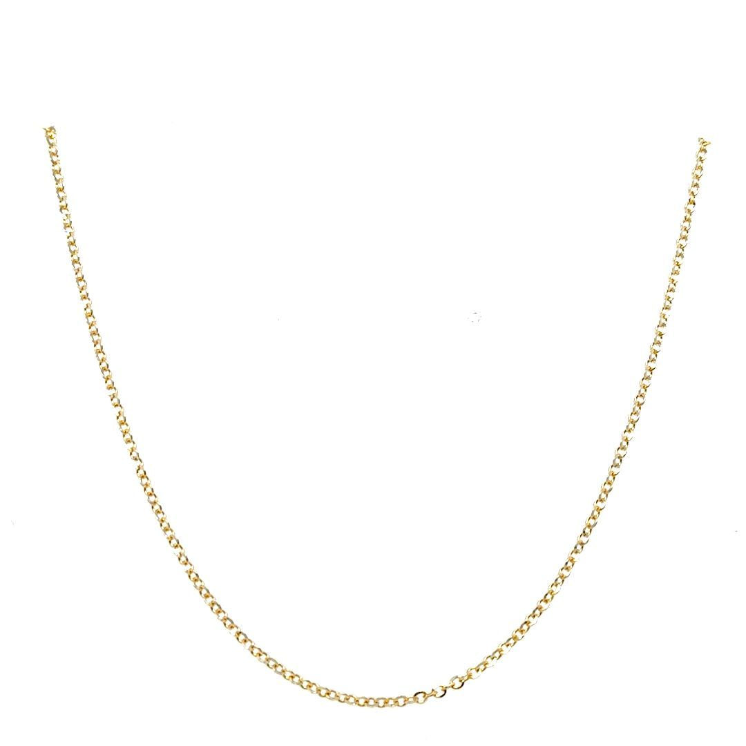 CHAINE ROLO OR JAUNE  18''