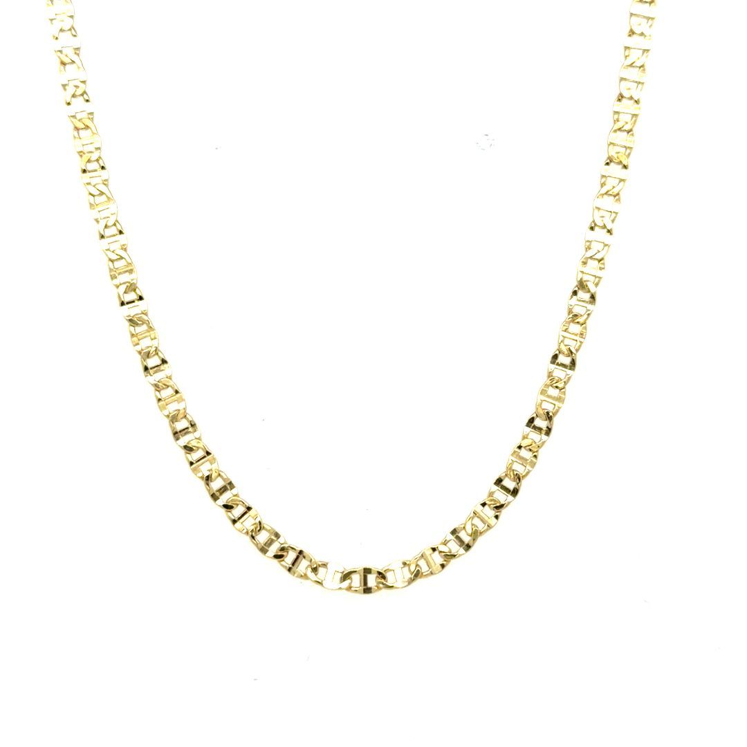 CHAINE MARINE OR JAUNE 10KT, 22'', 2.5MM