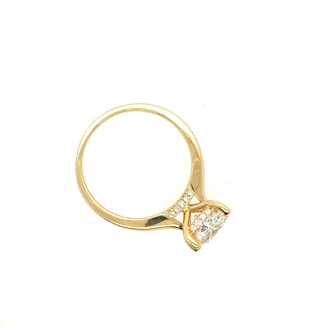 SOLITAIRE 14KT, DIAM.LAB.1.50 CARAT,VS2