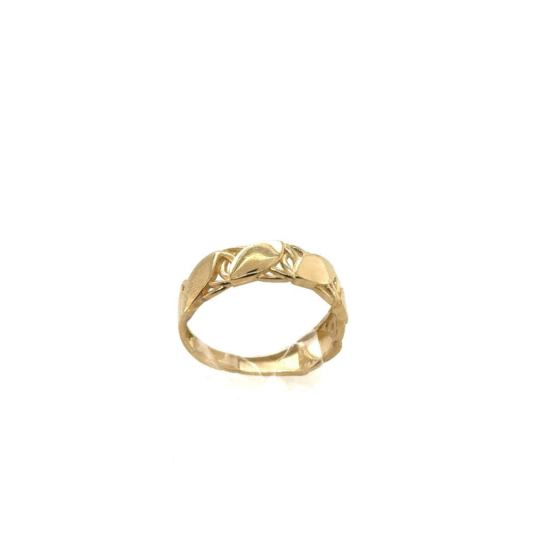 BAGUE OR JAUNE 10KT  CZ