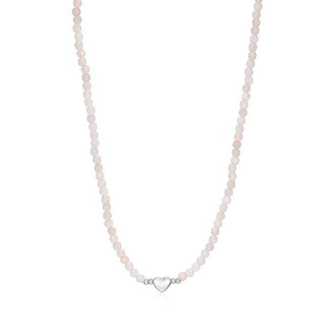ROSE QUARTZ HEART NECKLACE