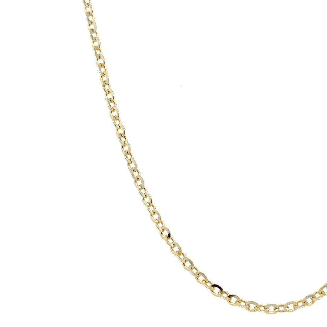 CHAINE ROLO OR JAUNE  18''