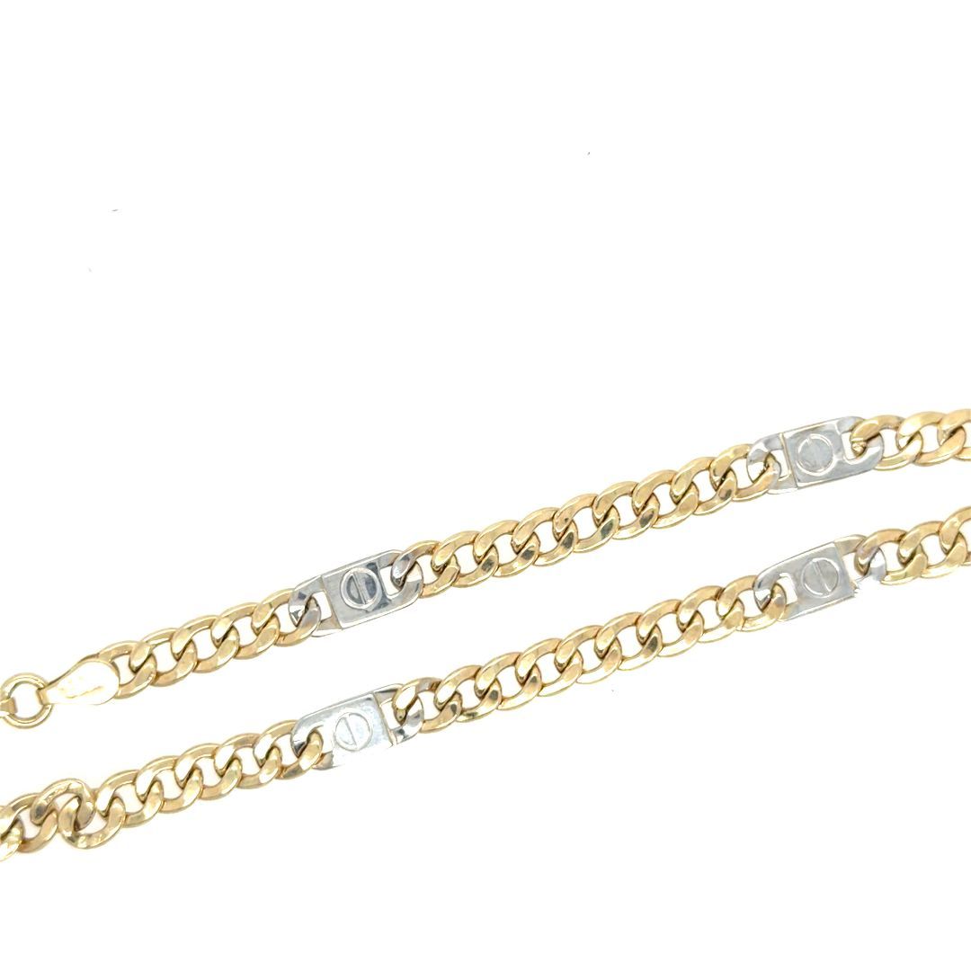10KT YELLOW GOLD FASHION BRACELET, 8''