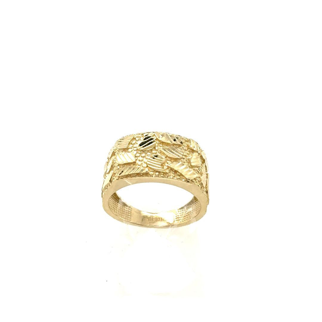 BAGUE NUGGET  OR JAUNE 10KT