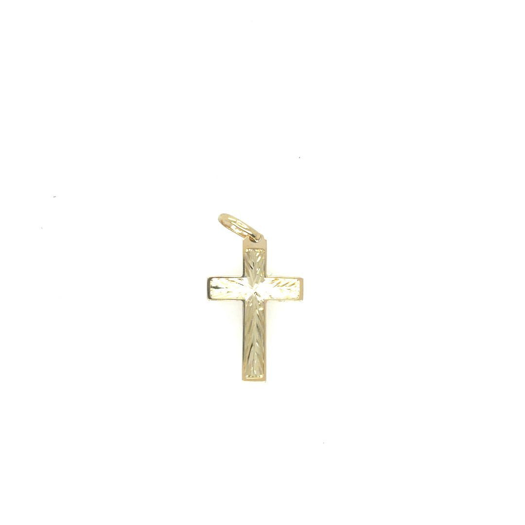PEND. CROSS 10KT YELLOW GOLD
