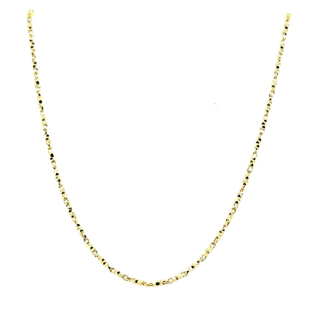 CHAINE PINEAPPLE, OR JAUNE, 18''
