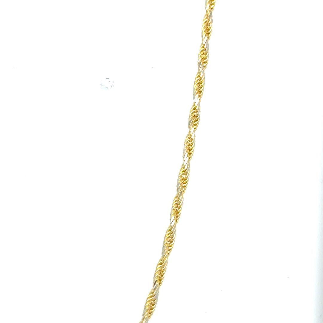 TWISTED CHAIN 2-TONE GOLD, 20''