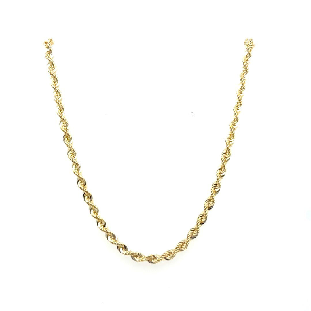 CHAINE TORSADE OR JAUNE 10KT, 16''