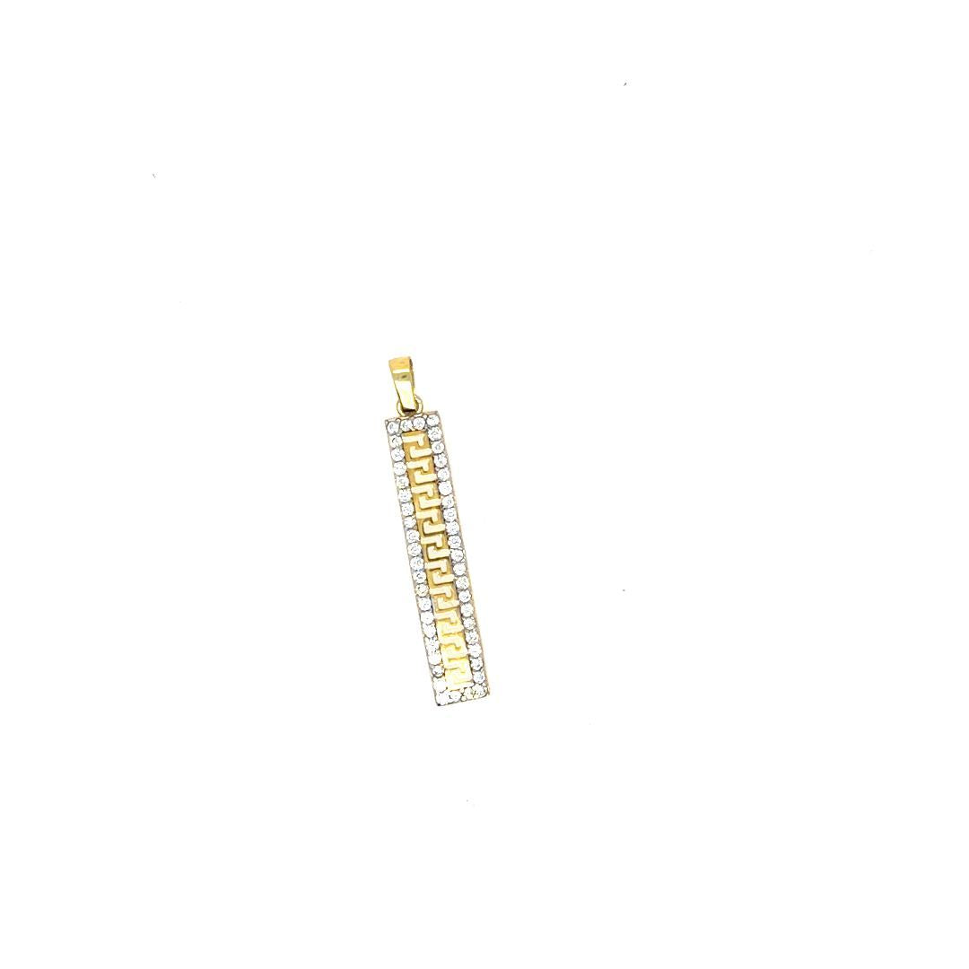 PENDENTIF LONG VERSACE CZ