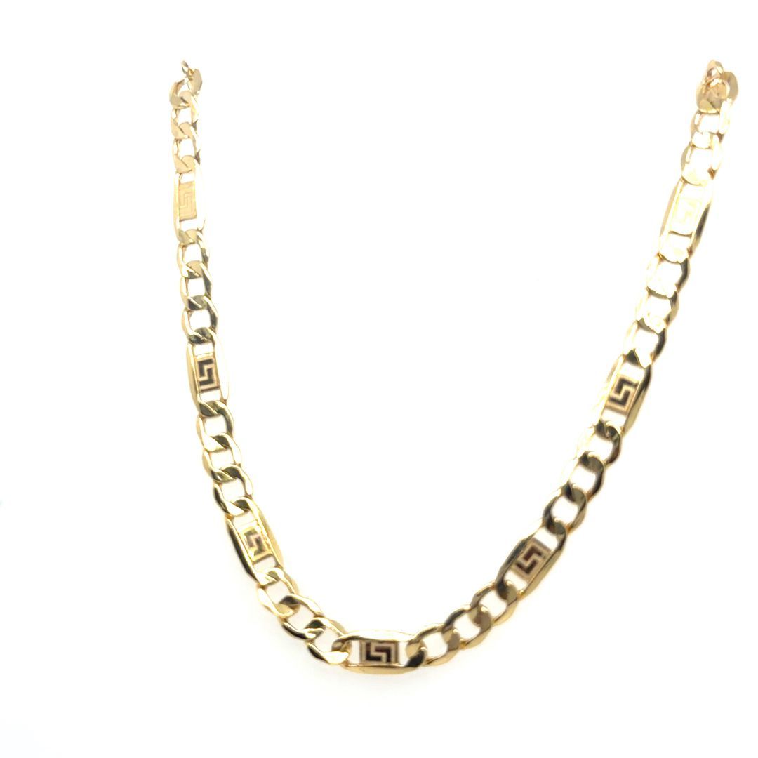 CH. VERSACE 10K YELLOW GOLD, 20'' 4.3MM