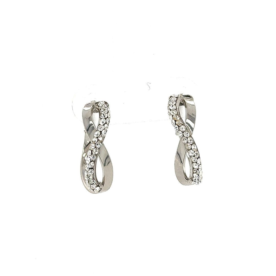 BOUCLES D'OREILLES OR BLANC