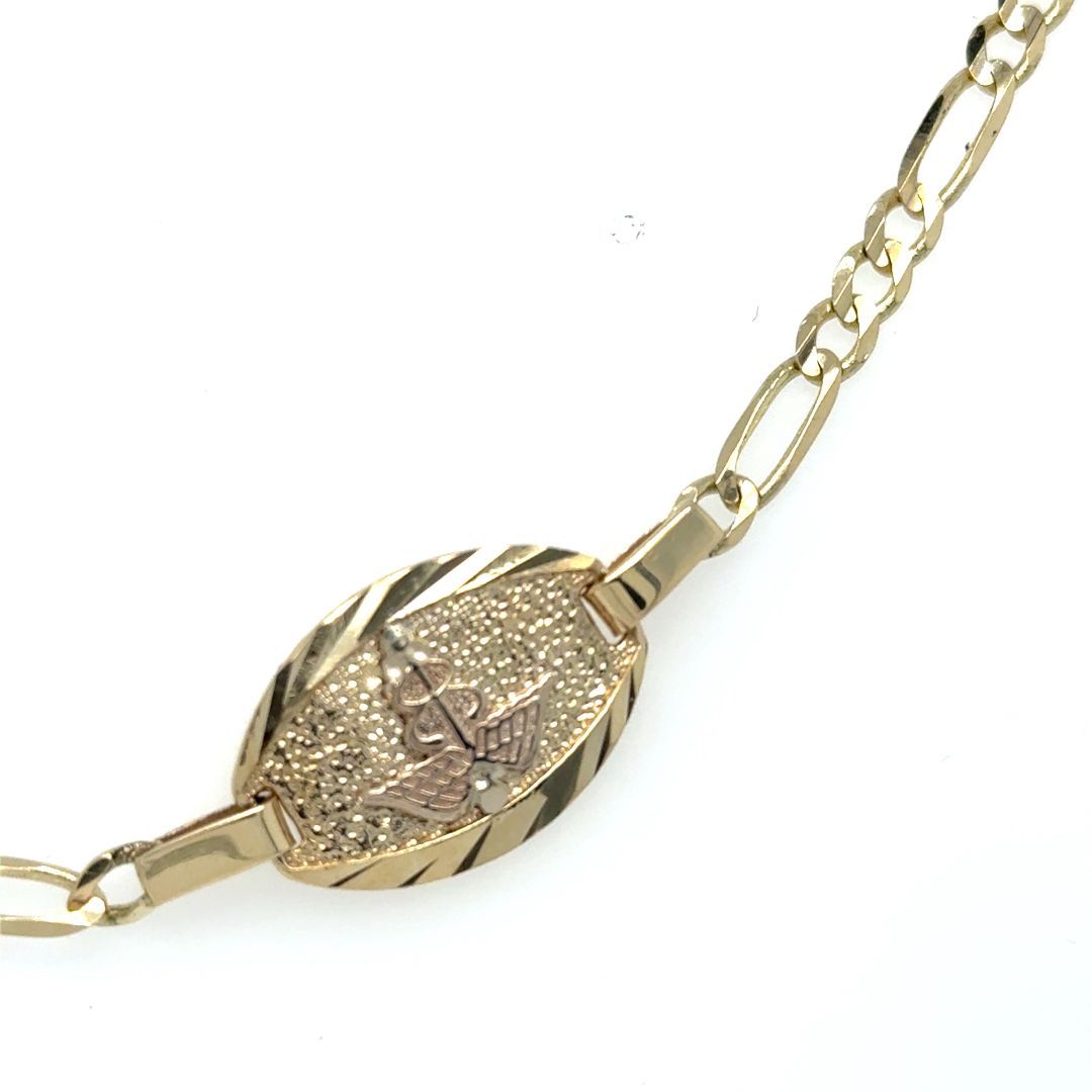 BR. MÉDCICAL  SOLIDE OR JAUNE   7.5''