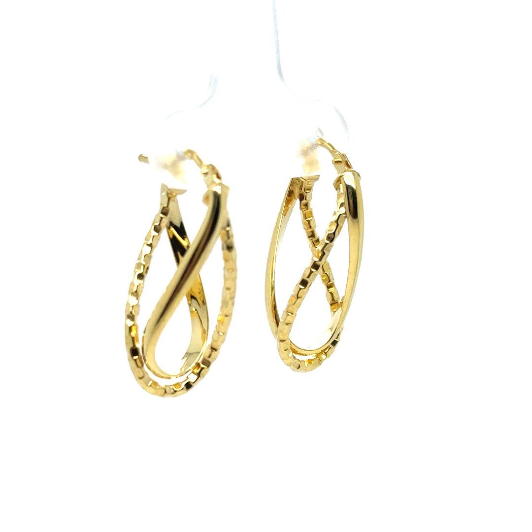 BOUCLES D'OREILLES OR JAUNE