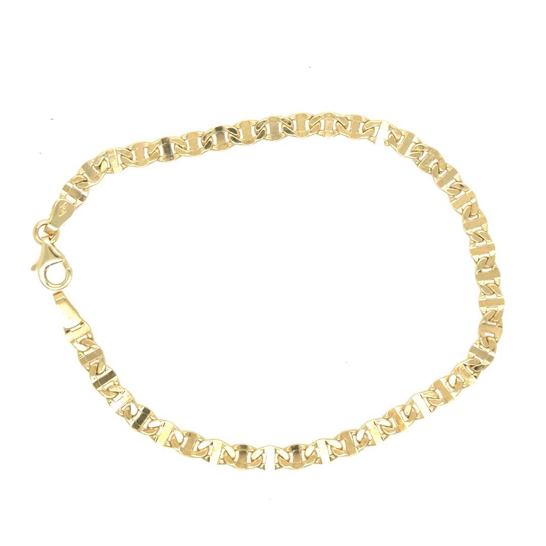 BR.MARINE PLAT,OR JAUNE 10KT, 7.5''  4MM