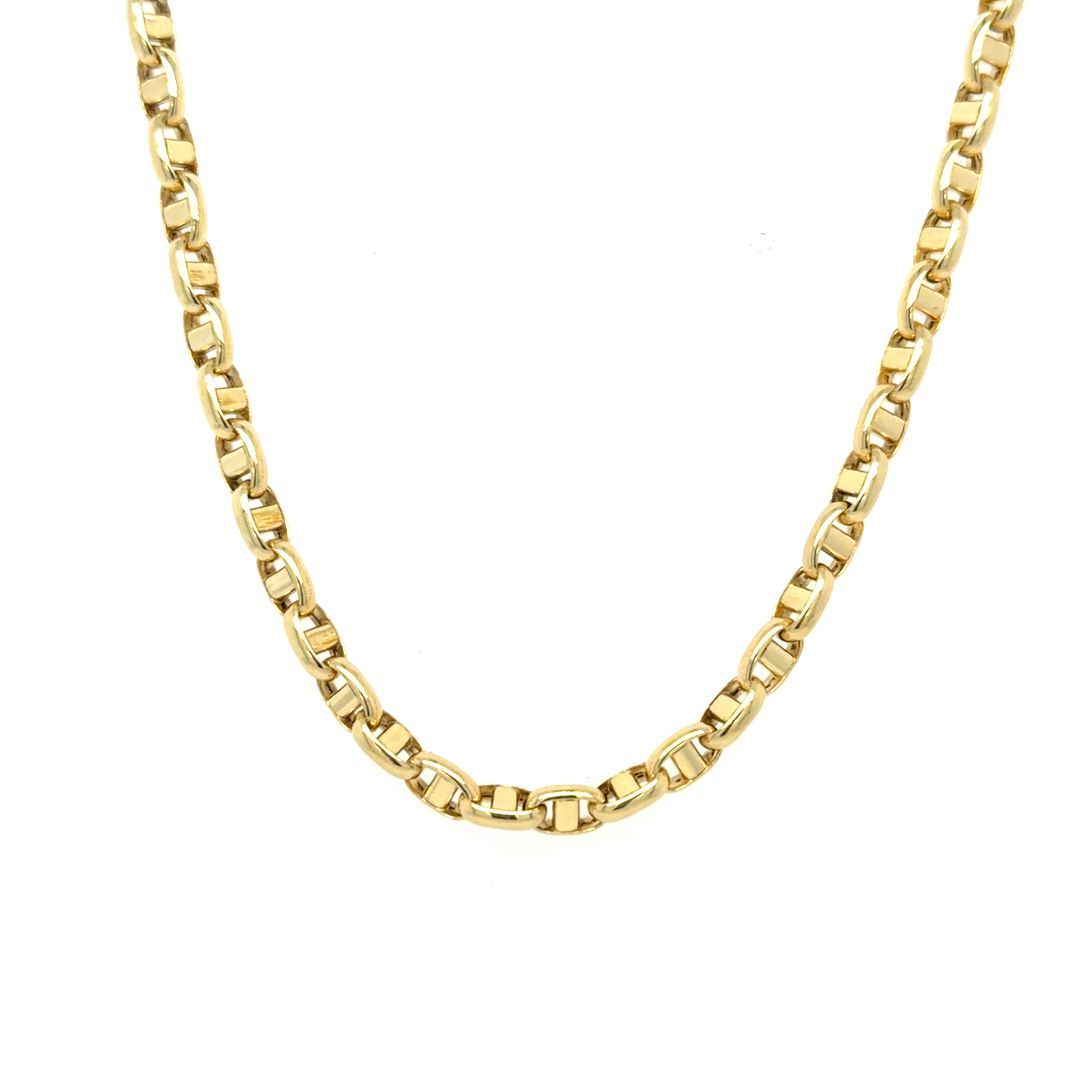 EMPTY GUCCI CHAIN, YELLOW GOLD, 20'', 3.5MM