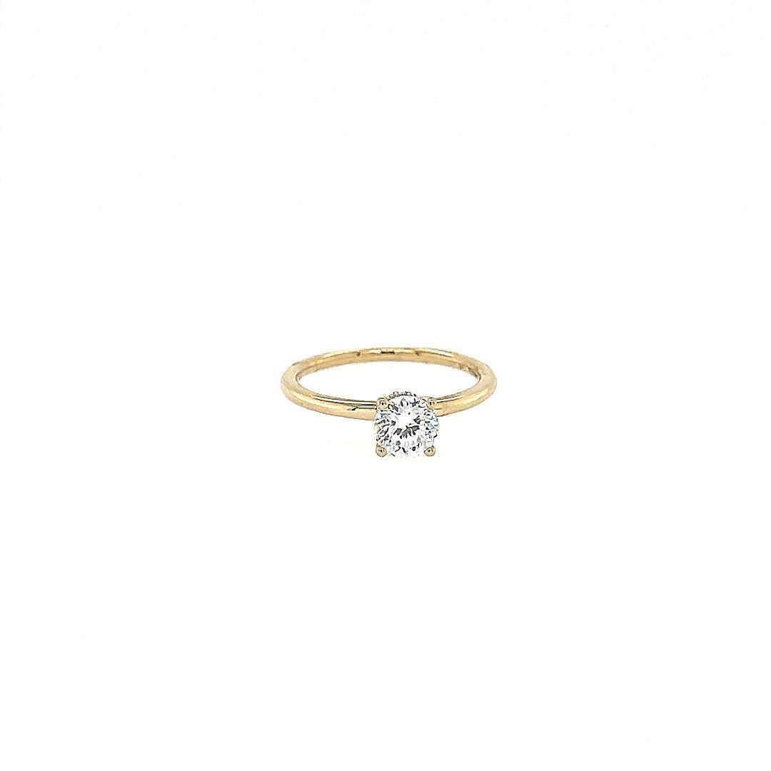 BAGUE 14KT, DIAM.LAB.BLOS.073CT