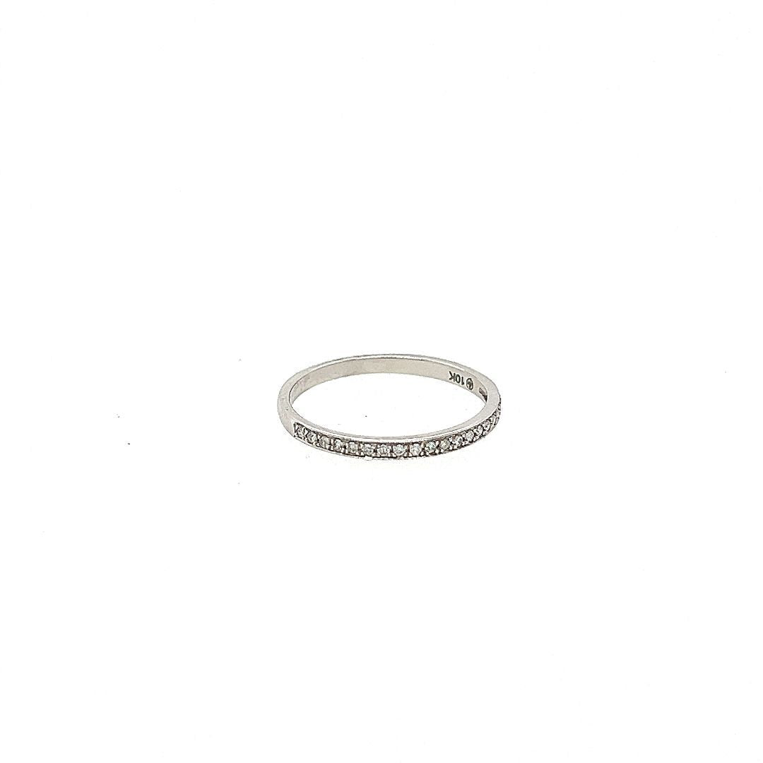 JONC SEMI OR BLANC, DIAM.010CT