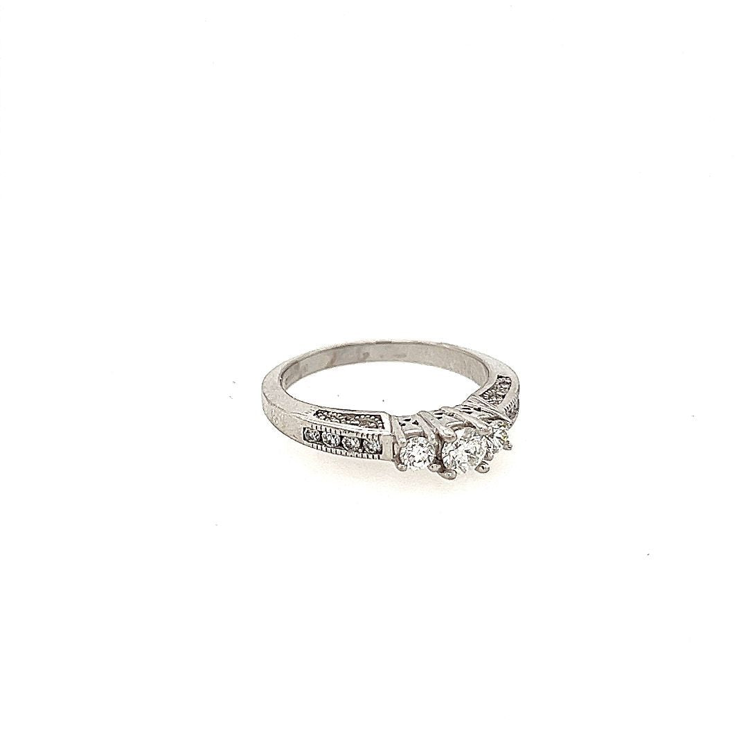 BAGUE 18KT0.20CT 0.30CT