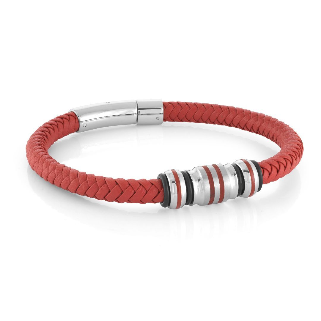 BRACELET TRESSÉ ROUGE