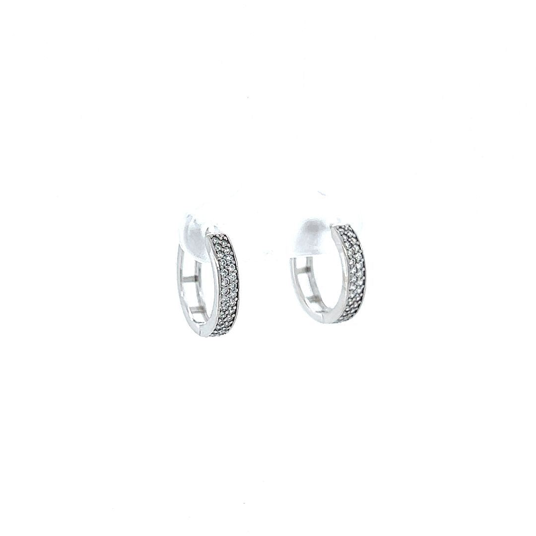 HUGGIES OR BLANC 10KT,  11.5MM