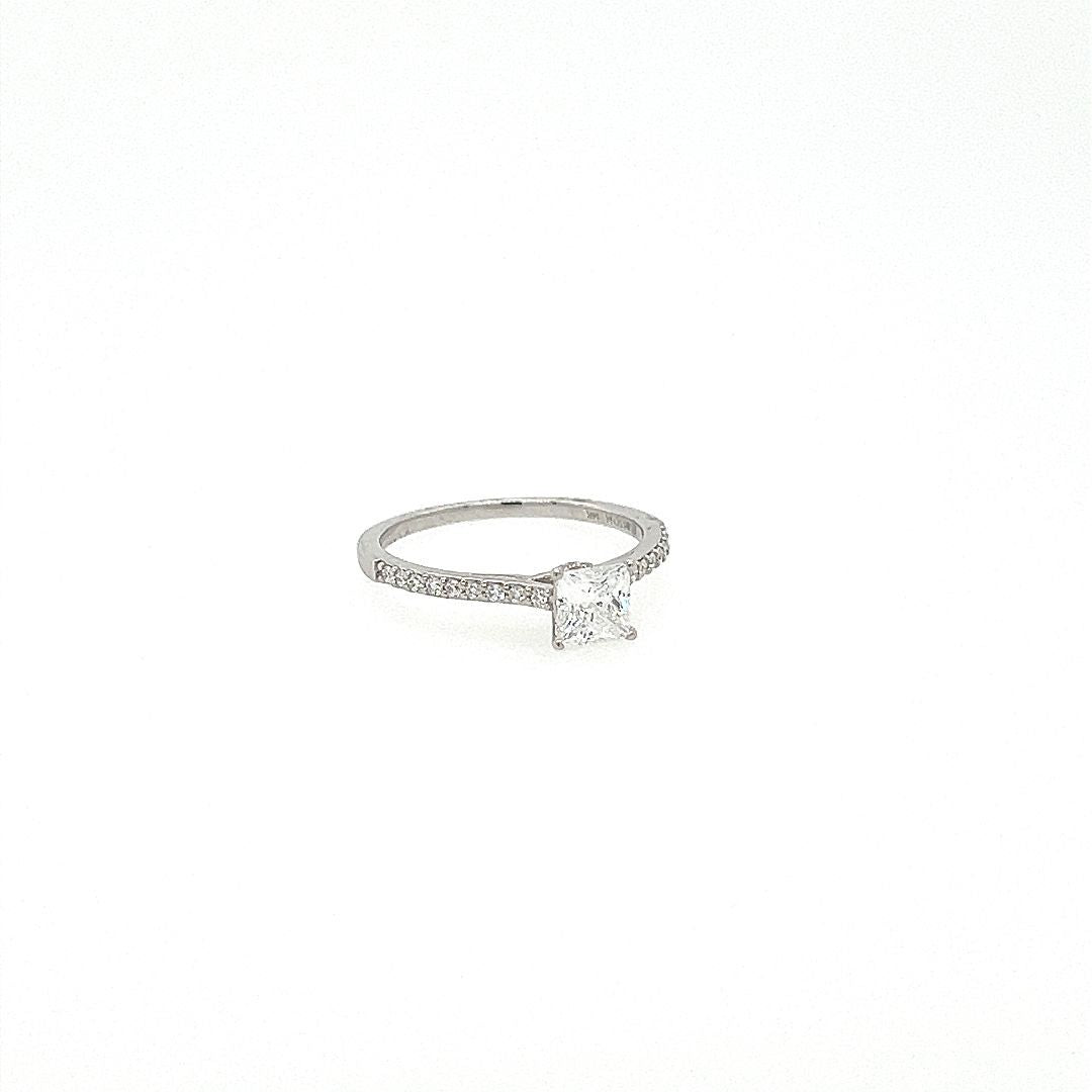 BAGUE 14KT, DIAM.BLOS.060CT PRINCESS