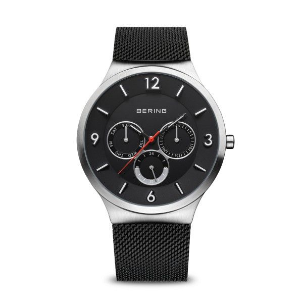 MONTRE HOMME NOIRE, 3 CADRANS