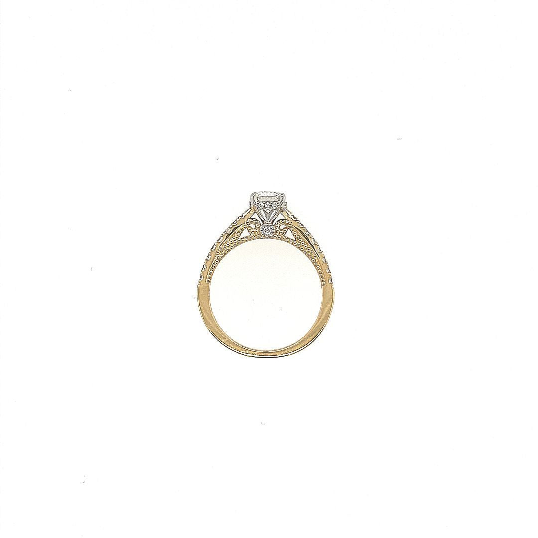 BAGUE  OR 10KT, DIAM.BLOS.0.75CT